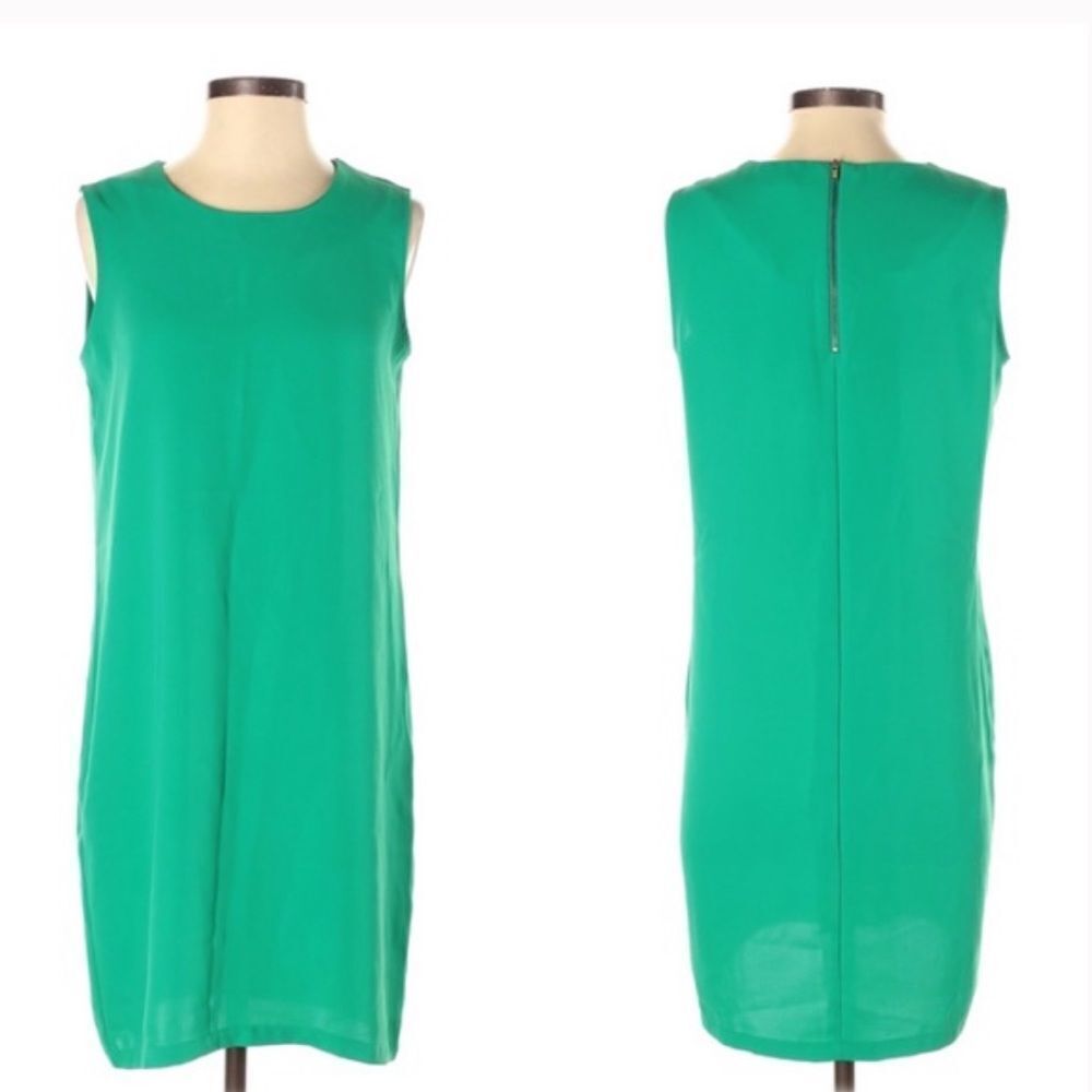 ✨ Adrienne Vittadini Green Shift Dress✨